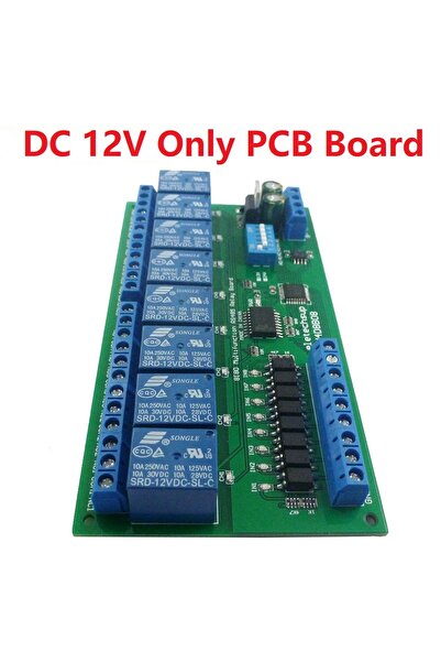 choice2 12V Only Board DC 12V 24V 8 Isolated Input & 8 Output DIN35 C45 Rail ...