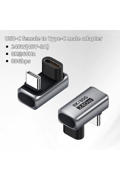 Choice 240W CG-CM UX YS USB4.0 PD240W 8K60Hz Charger Connector for 80Gbps High Speed USB C OTG U-Shape Str