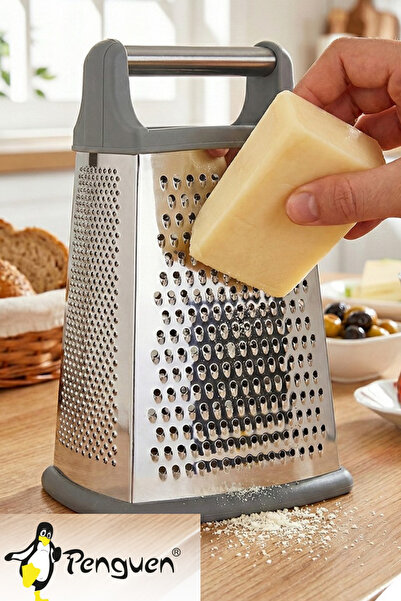 Penguen Dikdörtgen Model Paslanmaz Çelik Rende