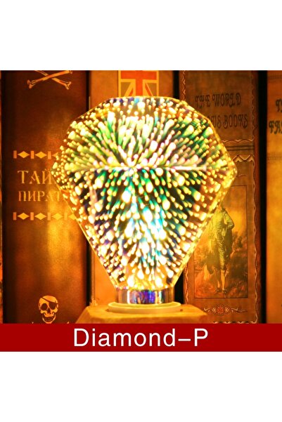 Choice مصباح LED ثلاثي الأبعاد من Diamond-P E27 6 واط 85-265 فولت مصباح إضاءة...