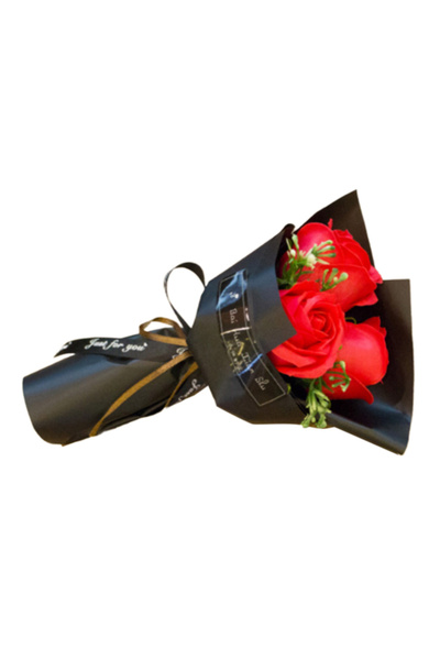 Choice 1C عيد الحب زهرة اصطناعية باقة صابون وردة صندوق هدايا دمية دب زهرة عيد...