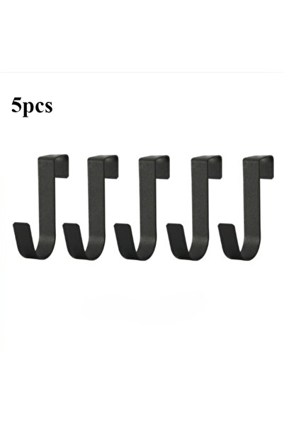 Choice خطافات متعددة الأغراض باللون الأسود، 5 قطع، خطافات خلفية لباب خزانة ال...