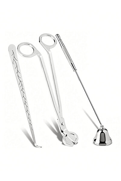 Choice silver 3pcs Candle Wick Trimmer - Wick Trimmer, Candle Snuffer, Wick D...