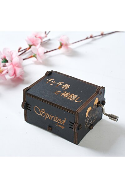 Choice 5 صندوق موسيقى خشبي يعمل يدويًا، Sky City، منحوت بشكل رائع مع العديد م...