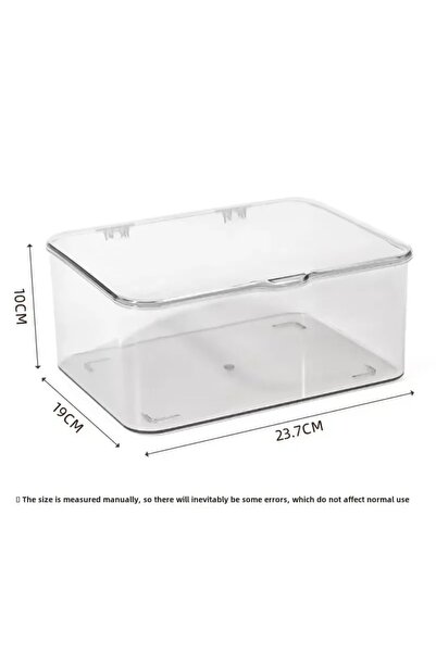 Choice صندوق منظم للتخزين شفاف من الأكريليك - تصميم صدفي للمنزل والمكتب مع ال...