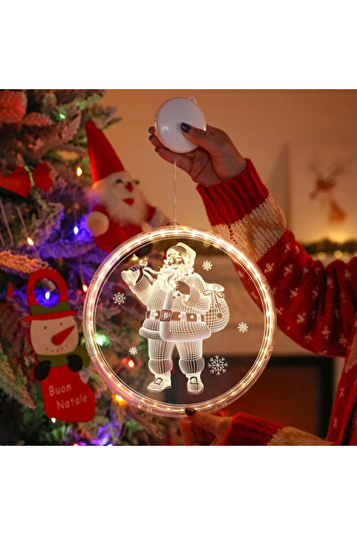 Choice أضواء خرافية LED سانتا كلوز عيد ميلاد سعيد 24 سم سانتا كلوز الأيائل ال...