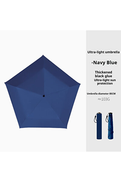 Choice metal-fiber composite 6K navy blue Carbon fiber lightweight, compact and portable sun umbrella with