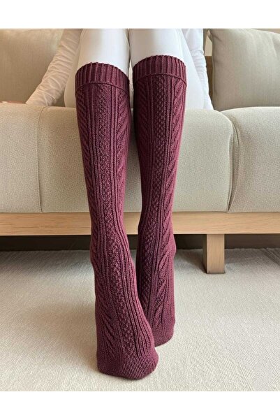 LAGRANZE Cozy Line Premium Women's Over-The-Knee Jacquard Socks