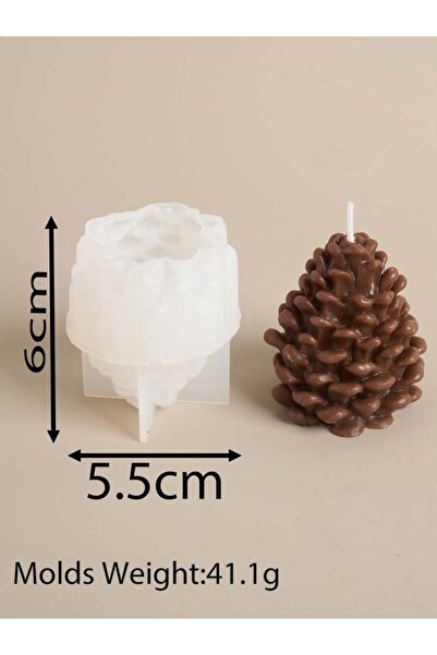 Choice قوالب سيليكون ثلاثية الأبعاد على شكل مخاريط صنوبر، قوالب زينة عيد المي...