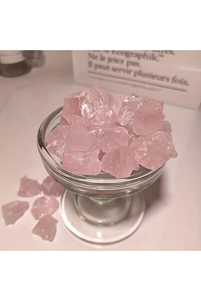 Choice حجر الكوارتز الوردي الطبيعي الخام 40 جرام، حجر كريستالي وردي طبيعي خام، موزع عطري وردي