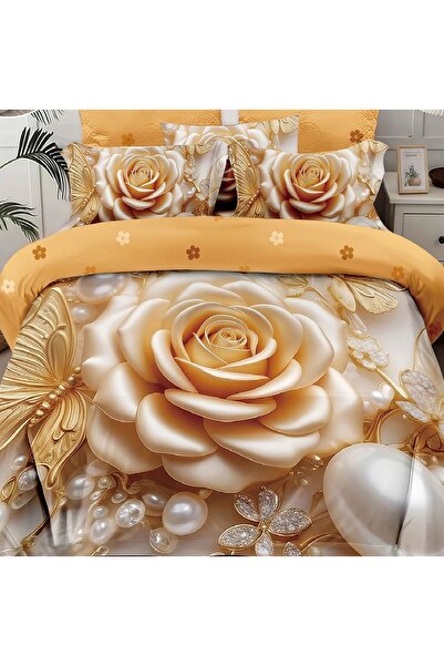 CHIRASO CHIRASO Bedding, Finet 5D Identical to the picture, ELASTIC Sheet 180x200+25cm, Duvet Cover, 2 Pillowcases