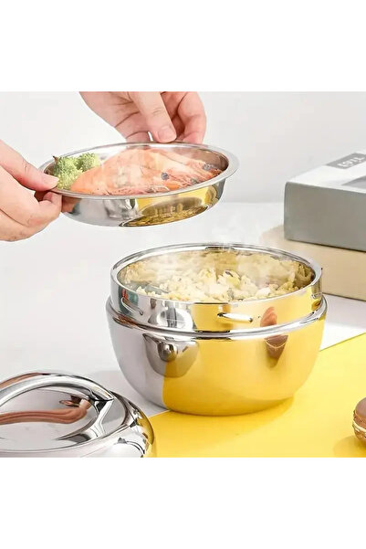 Choice قارورة طعام ساخنة فضية 800 مل 2 2 قطعة واحدة، صندوق غداء من الفولاذ ال...