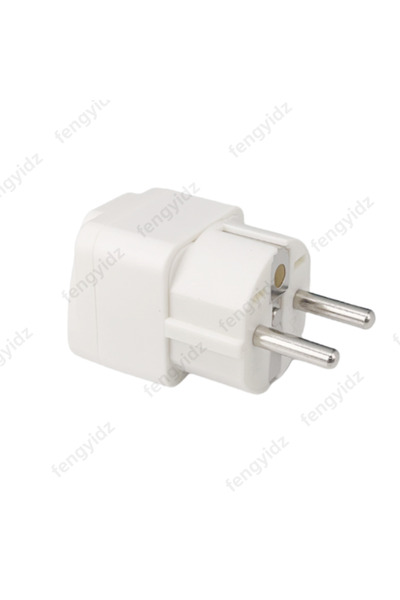 Choice أبيض 1 قطعة قابس سفر الاتحاد الأوروبي 2 في 1 محول سفر عالمي ثنائي السن...