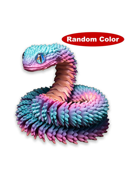 Choice 30cm 07 3D Random colored eyes Printed Snake Movable Joint Simulation ...