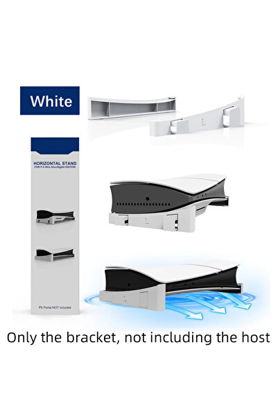 Choice White 2pcs Cooling Horizontal Base Bracket Stand for PS5 Disc & Digita...