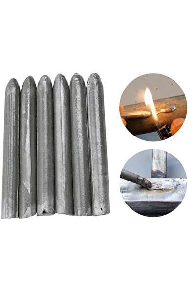 Mestesugaretul Set of 6 Aluminum Brazing/Soldering Rods, Low-Temperature, Powder-Filled