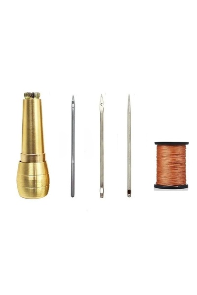 Choice White Thread Set Leather Sewing Awl Set Replaceable Multifunctional Sh...
