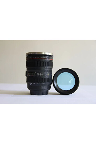 Choice كوب حراري أسود 350 مل، كوب قهوة حراري، كوب عدسة كاميرا حرارية، زجاجة م...