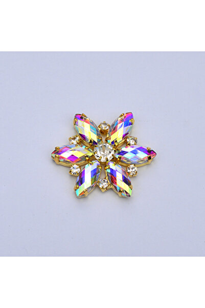 Choice1 35 مم كريستال AB JUNAO قطعة واحدة 35 مم من أحجار الراين الكبيرة على ش...