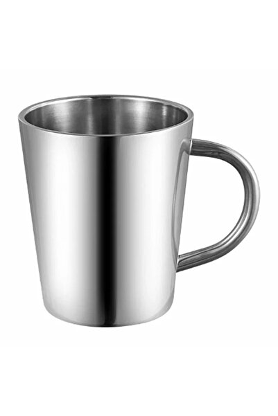 Choice كوب من الفولاذ المقاوم للصدأ بحجم واحد بدون غطاء سعة 320 مل مع مقبض سه...