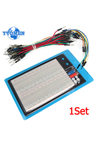 YTDMEN 1Set 1set ZY-204 1660 Hole Experimental Breadboard + 65pcs Jumper Wire...