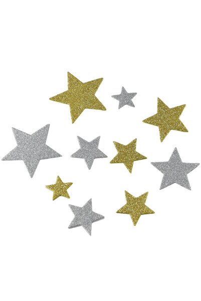 Choice 200 قطعة من ملصقات رغوة النجوم الورقية اللامعة 4 أحجام، 5.5 سم + 4.5 س...