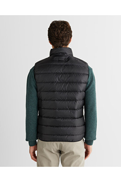 Gant Erkek Siyah Regular Fit Dik Yaka Kaz Tüyü Yelek