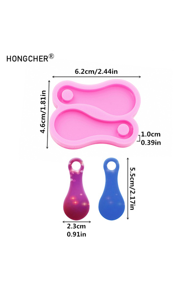 Choice pink Supermarket shopping cart tokens drip mold shiny mirror diy keychain pendant decorative silicon