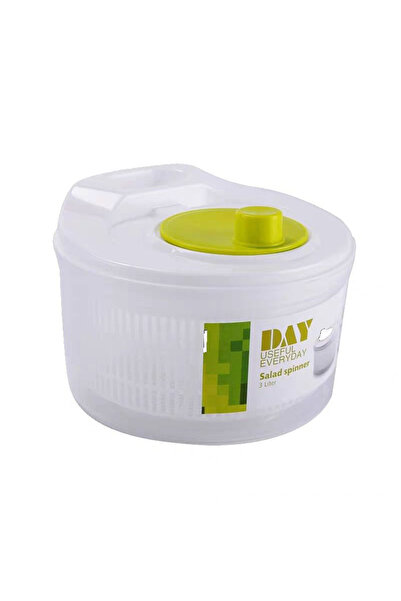 Choice مجفف سلطة كبير أبيض بتصميم سريع الجفاف، مجفف خس يدوي لأدوات المطبخ للغسيل