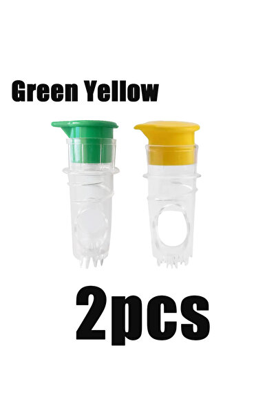 Choice قطعتان من عصارة الليمون اليدوية باللون الأخضر والأصفر، ونصف قطعة، عصار...