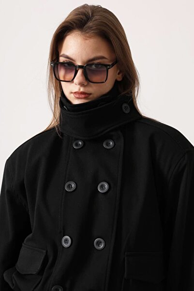 VAGGON Button Closure Double Pocket Lined Bomber Jacket