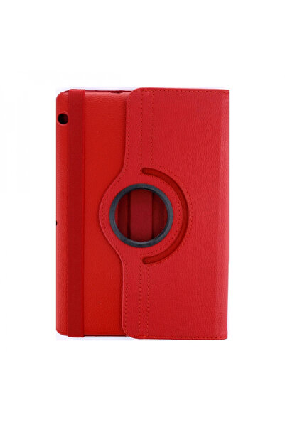 byhodi Huawei Mediapad T3 10 / 9.6 Case 360 Tablet Leather Case - Red