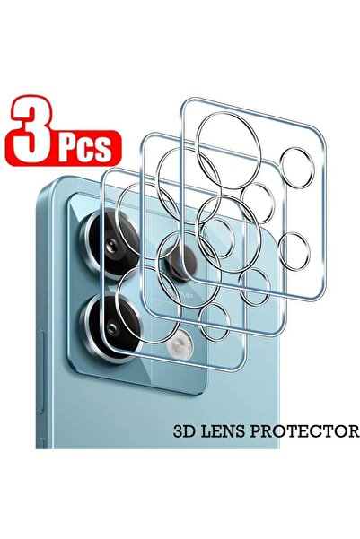 Choice Poco X7 Pro Clear 3 قطع واقي عدسة ثلاثي الأبعاد شفاف لهاتف Mi 13T 14T ...