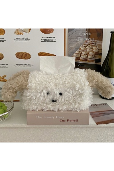 Choice khaki ears Kitchen Organizer Cute Tissue Box Creative Drawing Paper Box Dormitory Women's Home Livi