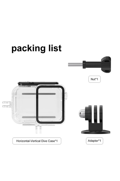 PROBTY غطاء حماية مقاوم للماء باللون الأبيض تحت الماء حتى عمق 45 مترًا لكاميرا Insta360 Ace