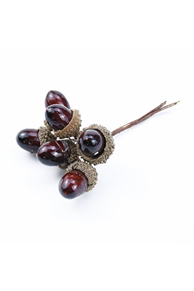 Choice 6 قطع من النباتات الاصطناعية باللون البيج، مصنوعة من أزهار الصنوبر الم...