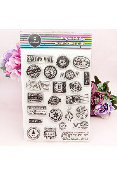 Choice ختم بريدي شفاف من السيليكون، قطعة واحدة، طوابع بريدية شفافة قابلة لإعا...