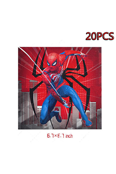 Choice21 20pcs napkin Spiderman Birthday Party Decorati Spider Tableware Pape...