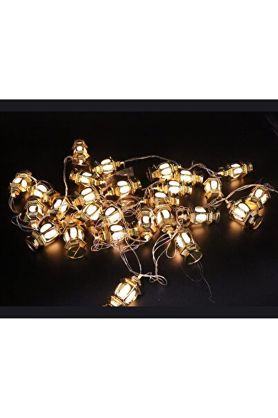 Yuwell أضواء ديكور رمضان من يو ويل، شريط ليد بتصميم قلعة عتيقة، 3.5 متر