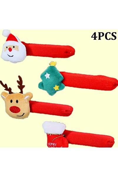 Choice 4 قطع/قطعة واحدة من زينة مقبض الباب على شكل بابا نويل احتفالي مع وجه أ...