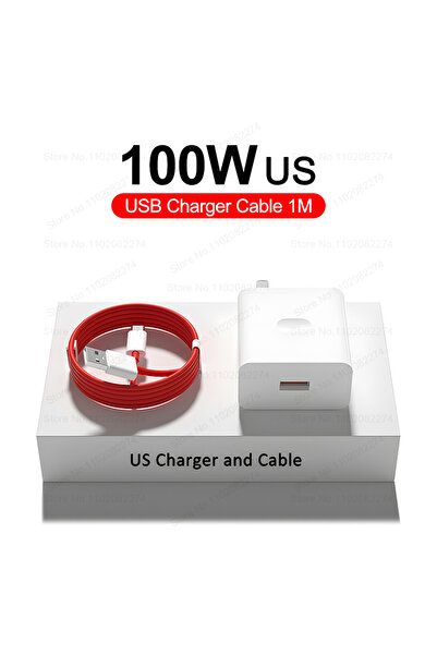Choice شاحن وكابل أمريكي أصلي 100 واط SuperVOOC Fast Charger لهاتف Oneplus 13...