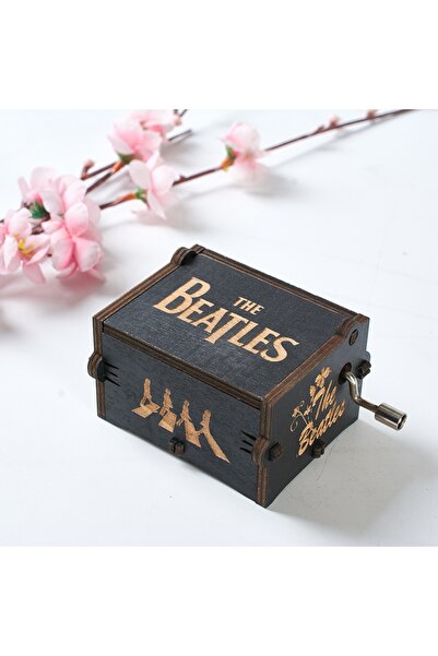 Choice 7 صندوق موسيقى خشبي يدوي، Sky City، منحوت بشكل رائع مع العديد من الإبد...