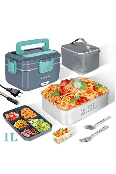 Choice 3.5L EU plug TINSOL New 3.5L Electric Lunch Box 90W Portable Food Heater Suitable for Car or Home Le