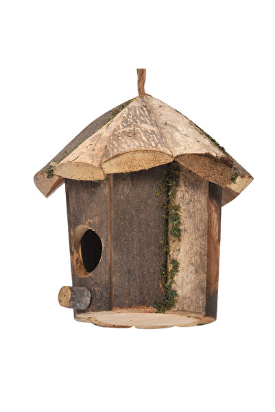 Choice عش طيور عملي جديد قفص طيور خشبي ملحقات عش الحديقة بيوت أعشاش الببغاء المعلقة Hu.