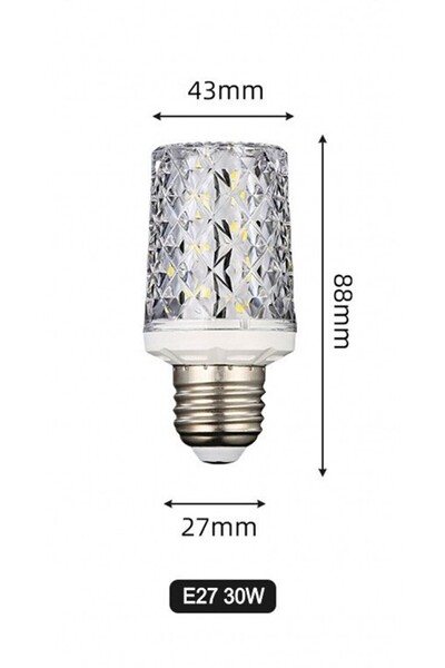 Choice لمبات إضاءة الذرة LED E2730W باللون الأبيض البارد E27 E14 30 واط 40 وا...