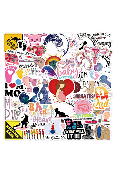 Choice ملصقات حمل لطيفة متعددة الألوان، 56 قطعة، ملصقات يدوية الصنع، سكرابوكي...