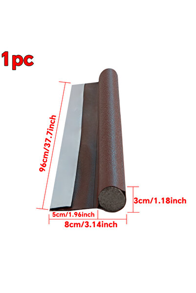 Choice شريط إغلاق أسفل الباب بني اللون بطول 96 سم، مقاوم للرياح، ومضاد للضوضاء، ومقاوم للغبار، وفجوة غرفة النوم مقاومة للماء،