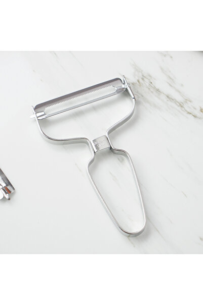 Choice1 1 قطعة مقشرة 3 في 1 من الفولاذ المقاوم للصدأ مع شفرات قابلة للتبديل، مقشرة خضراوات وفاكهة وبطاطس ومقطعة G