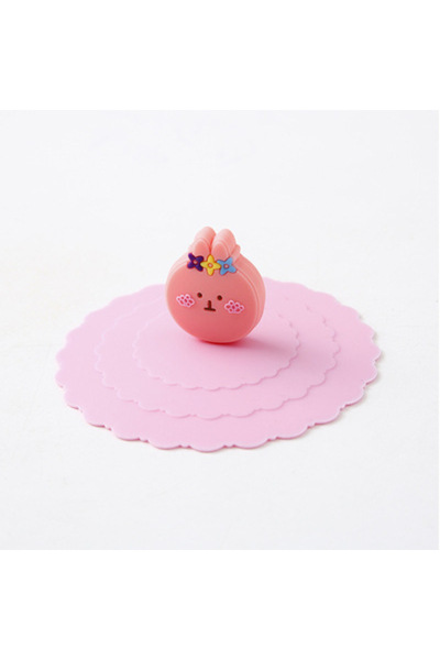 Choice 5 6 Colors 10cm Reusable Silicone Cup Cover Cute Seal Suction Cup Cove...