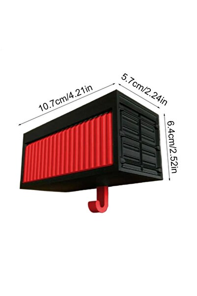Choice حامل مفاتيح سيارة بدون نموذج سيارة أحمر مع باب قابل للفتح على الحائط حامل مفاتيح ممتع للمطبخ